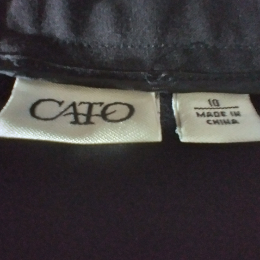 Cato Elegant Black Women's Maxi Skirt Flared Size 10 Goth Witchy Flowy - Picture 3 of 8